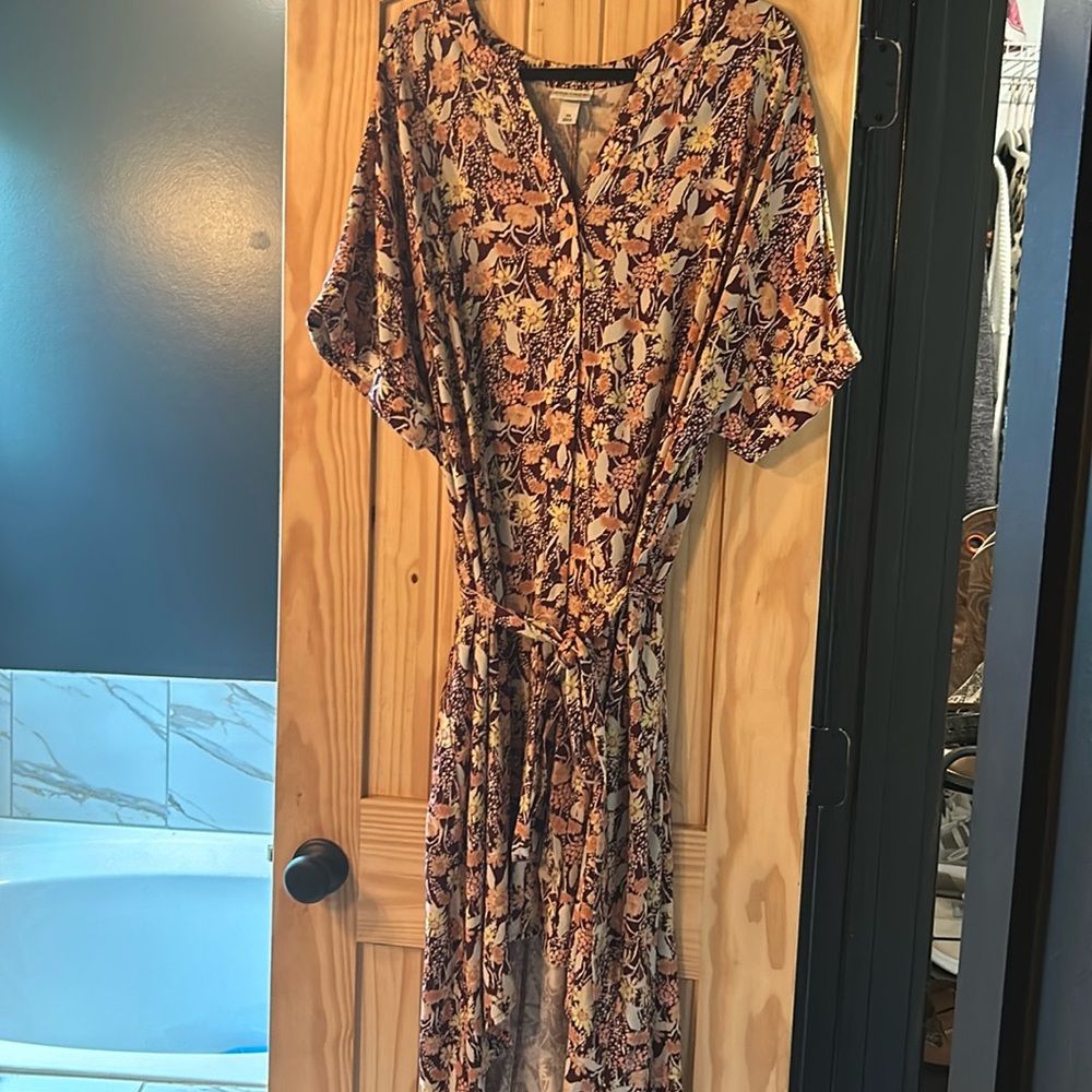 3X Ava & Viv floral print dress